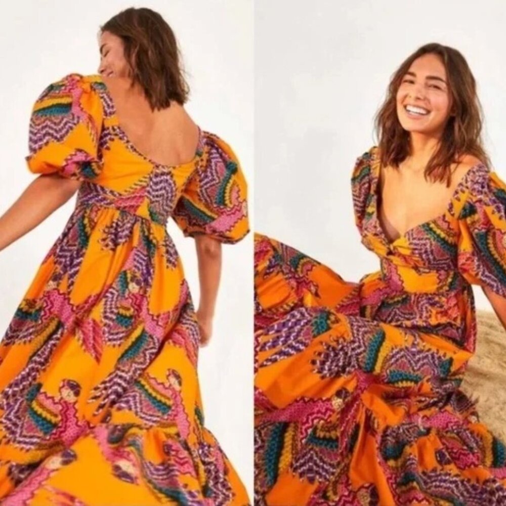 Farm Rio Beaded Macaws Button Down Mini Dress Size S ‎ Bird Print Colorful